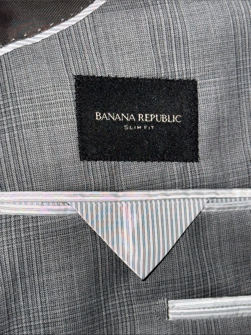 New Banana Republic Men’s Slim Fit Poly Blend Blazer 44R Regular Suit Jacket